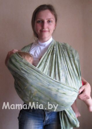 Фотоинструкция к слингу-шарфу. Как положить ребенка в "Колыбельку" в простой крест. Как кормить грудью в слинге-шарфе.